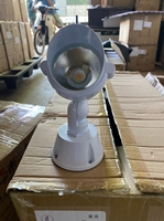 Đèn gắn tường màu trắng ngoài trời, COB 7w_3000k, chất liệu nhôm đúc, KT(mm): L100xH250xP150