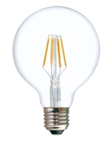 Bóng đèn G95 led sợi 4W, thủy tinh trắng, đui E27, ánh sáng vàng