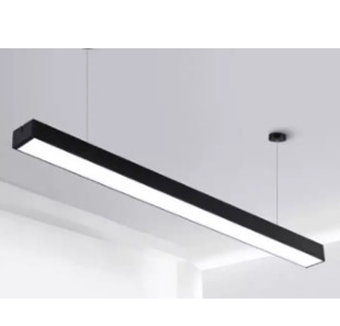 Máng đèn thả tích hợp led, sơn tĩnh điện đen, KT(mm): 1200 x 70 x 40, công suất: 36W, ánh sáng trắng