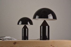 Đèn bàn dáng nấm màu đen_BA016_250DE, G9 x 3, KT(mm): 250 x 380