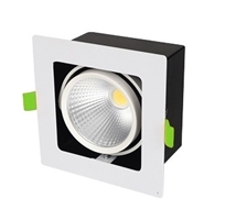 Đèn led sport light đơn 10W Kingled (GL-1*10-V-V), ánh sáng vàng, KT(mm): 127*127*75