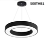 Đèn hình tròn TH500( mã cũ TH212C), sáng khung màu đen, tích hợp led sáng trắng, công suất 28w, KT(mm): D600