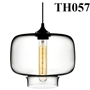 Đèn thả thủy tinh trắng TH057, E27 x 1, KT(mm): 250 x 200