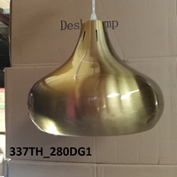 Thả đơn chao bầu  mạ đồng vàng, E27x01, mã TH337, KT (mm): D280