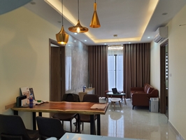 Thả đơn chao châu âu vàng lòng vàng, E27x01, mã TH075 C,1, KT (mm): D220x280