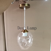 Thả đơn thủy tinh Lindsey trắng trong, E27x01, mã TH155, KT(mm): D140 x H160