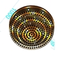 Đèn chùm pha lê thả 3 tầng PL024 gồm mâm inox 304 tròn gương trắng, 278 hạt D40 Asfour, thanh pha lê dài 150mm, đèn 3 màu dimmer, có điều khiển xa, KT(mm): V1000xH450