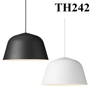 Thả đơn chao tròn đen, E27x01, mã TH242, KT (mm): D250