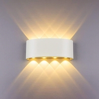 Đèn rọi led ánh sáng vàng , vỏ trắng hắt 8 tia