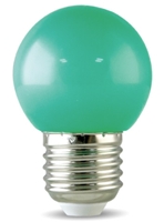 Bóng đèn G45 buld nhựa 01W, nhựa màu xanh lá, ánh sáng vàng