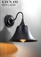 Đèn tường sắt chuông đồng 070TU, E27 x 1, KT(mm): 290 x 260