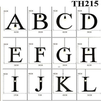 Đèn thả hình chữ cái: chữ J, thân đen_TH215