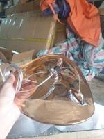 Đèn chùm pha lê thả 090PL1, gồm 25 lá thủy tinh D200, D250, ,D300 màu hổ phách, lắp bóng 3W chia 3 kích thước điện áp 110V ,  KT(mm):2000x1500