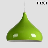 Thả đơn chao giọt nước xanh lá lòng trắng, E27x01, mã TH201, KT (mm): D320