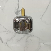 Đèn thả quả cầu màu khói TH177.5, G4x01, chưa bao gồm đế, KT(mm): D110 x H90