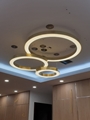 Đèn thả vòng tròn Ring mạ đồng bản 50mm, mã TH212B, tích hợp led 3 màu, KT(mm): 400