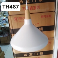 Thả đơn chao đui gỗ trắng, E27x01, mã TH487,2, KT (mm): D260x170