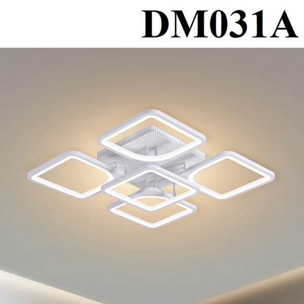 Đèn led mâm thông minh DM031.A/4 + 1, tán quang thường,  3 chế độ ánh sáng và điều khiển xa . KT(mm) :
