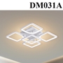 Đèn led mâm thông minh DM031.A/4 + 1, tán quang thường,  3 chế độ ánh sáng và điều khiển xa . KT(mm) :