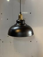 Thả đơn chao cổ bóp đen lòng đen, chụp sắt mạ đồng , E27x01, mã TH199,1, KT (mm): D300