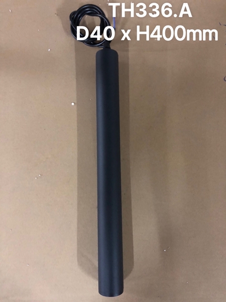 Thả đơn ống bơ đen, led tích hợp 10W,3000K, mã TH336 A, KT (mm): D40*400