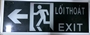 Đèn exit lối thoát có hình người mũi tên
