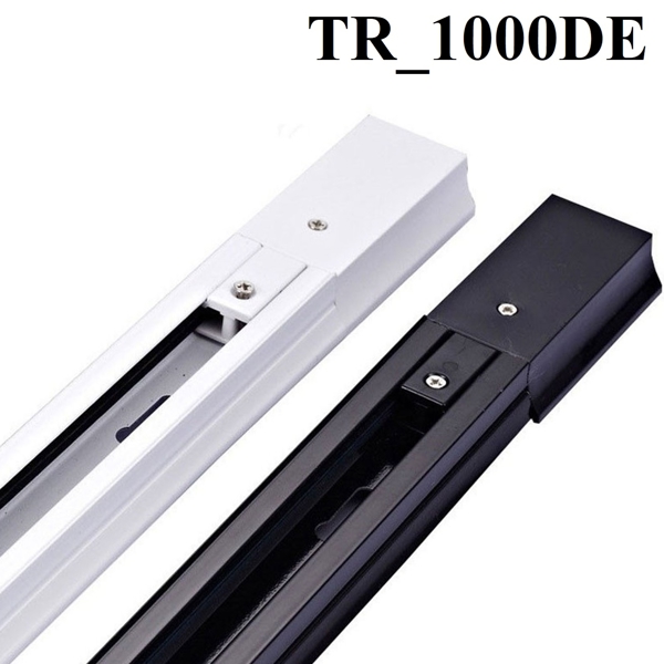 Thanh ray màu đen dài 1000mm dùng để lắp đèn rọi ray (18LVD)