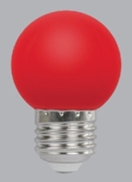 Bóng đèn G45 buld nhựa 01W,nhựa màu đỏ, ánh sáng vàng