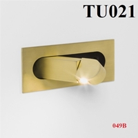 Đèn âm tường, đèn đọc sách điều chỉnh TU021, thân mạ đồng, tích hợp led