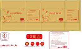 Khăn giấy 4 lớp, 10 gói/ hộp, KT (mm): 455x285x270