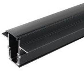 Thanh ray nam châm lắp âm Kingled dài 2m, màu đen, kích thước 26.4x47x2000 mm