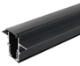 Thanh ray nam châm lắp âm Kingled dài 2m, màu đen, kích thước 26.4x47x2000 mm