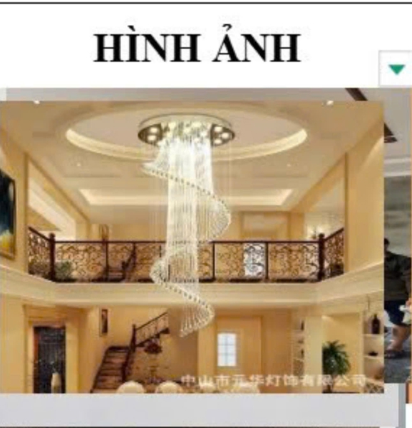 Đèn chùm pha lê thả thông tầng PL074 cao cấp dimmer 3 màu COB có điều khiển xa, mâm tròn inox gương trắng, KT(mm): D800 x H3000