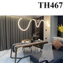 Đèn thả ống xoắn tích hợp Led thân mạ đồng_TH467 Kích thước: 2000mm