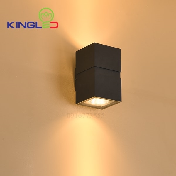 Đèn Kingled: đèn tường LWA0150B_BK, công suất: 2 x 15W