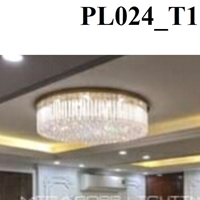 Đèn chùm phale PL024 T1 trắng, KT (mm): D800*H380, đèn led COB, có DIM, có điều khiển từ xa