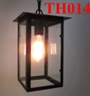 Đèn thả hình hộp thân đen, đui E27x1(chưa bóng)_TH014 Kích thước: 260x260x300mm