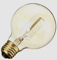 Bóng đèn G95 sợi đốt sợi ngang, đui E27, ánh sáng vàng