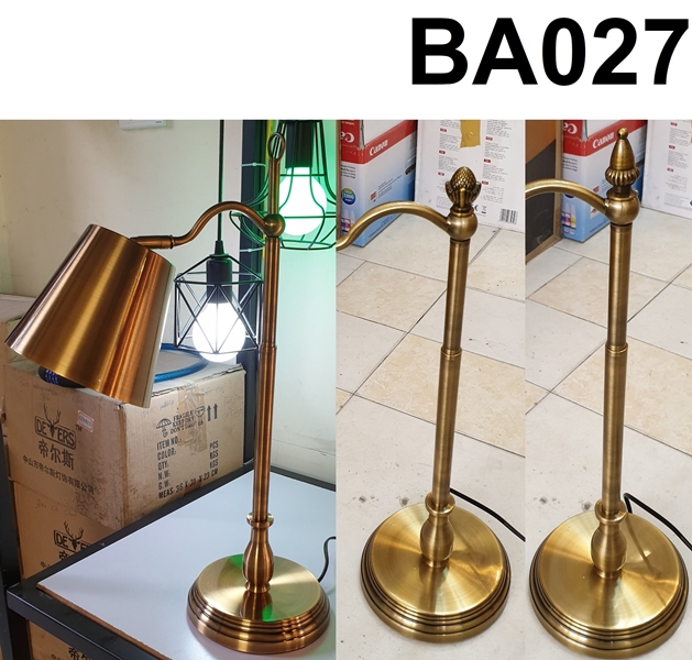 Đèn bàn mạ đồng , KT(mm) : D580 x H300