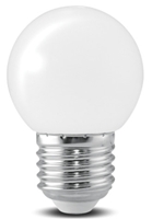 Bóng đèn G45 buld nhựa 01W, nhựa màu trắng, ánh sáng trắng